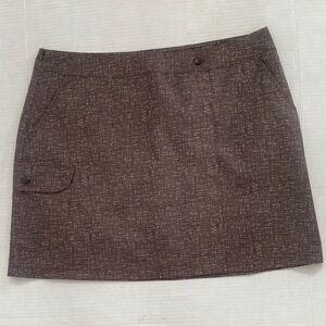 VINTAGE AVIA Brown & Creme Golf Skorts Size Large
